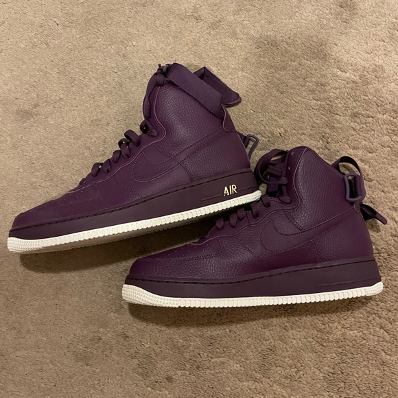 Purple and yellow laker Air Force 1 High top - Picture 1 of 4